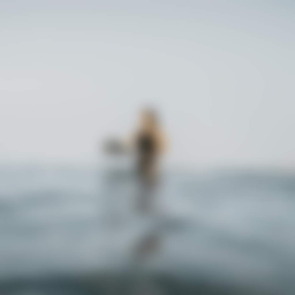 Woman sea surf