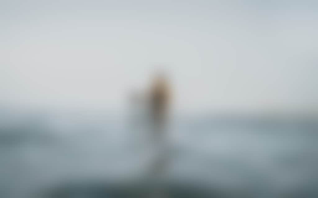 Woman sea surf