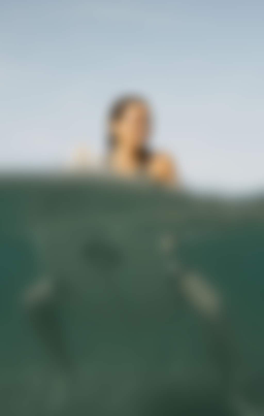 Woman surfing