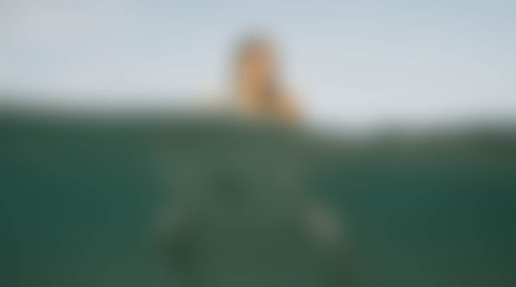 Woman surfing